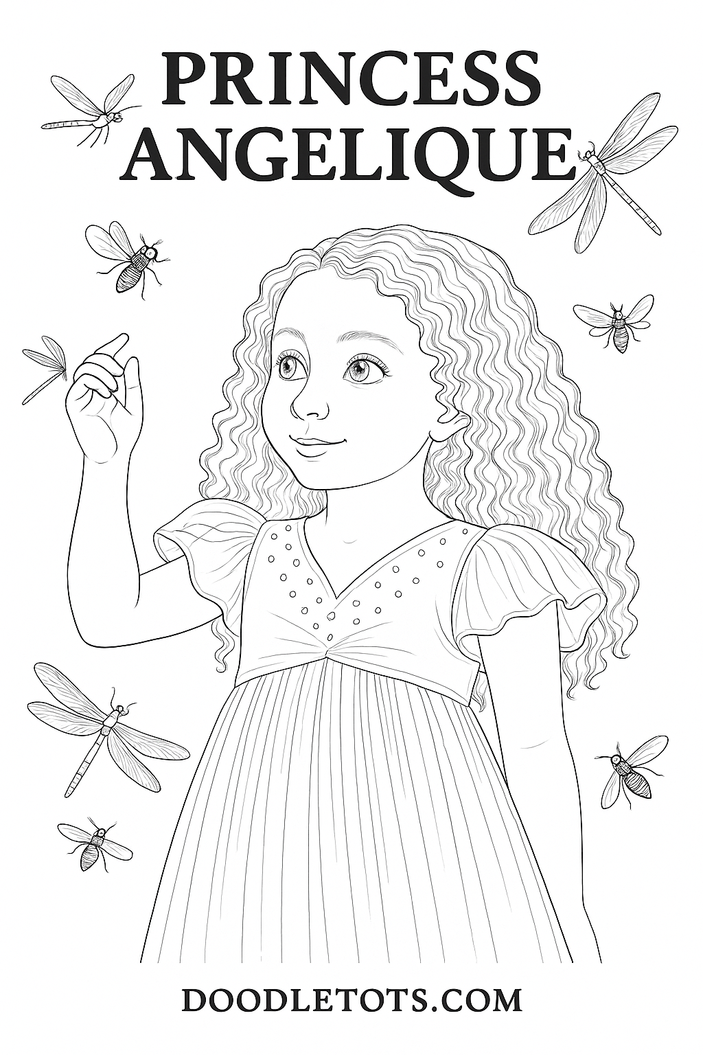 Princess Angelique Coloring Page